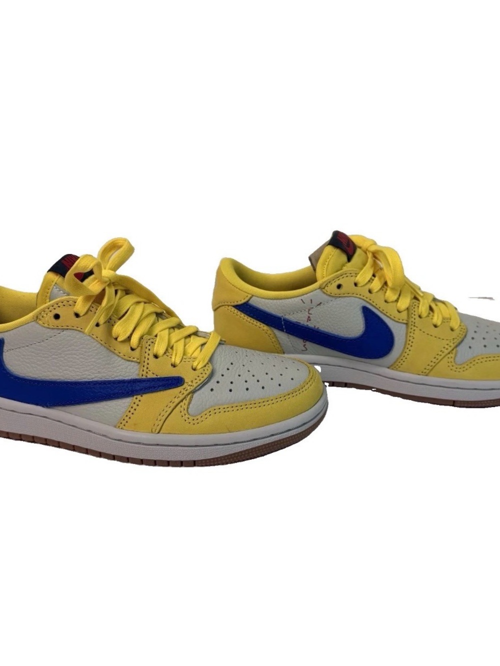 Nike Air Jordan 1 Retro Low OG SP Travis Scott Canary Women Sz 5 NWOB